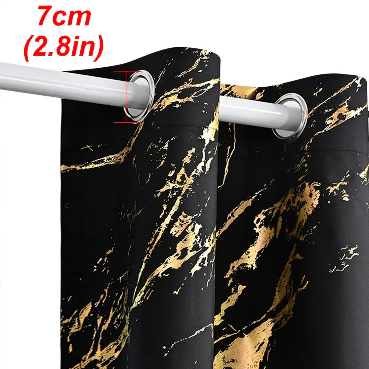 Nightshade Premium Blackout Curtains, 1pc For Living Room And Bedroom
