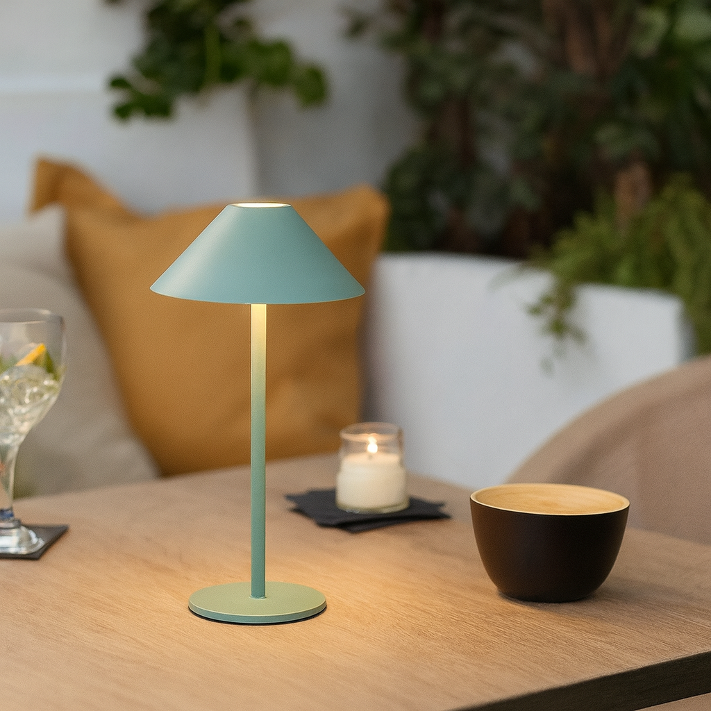 Tranquil Cone LED bordslampa för vardagsrum och skrivbord