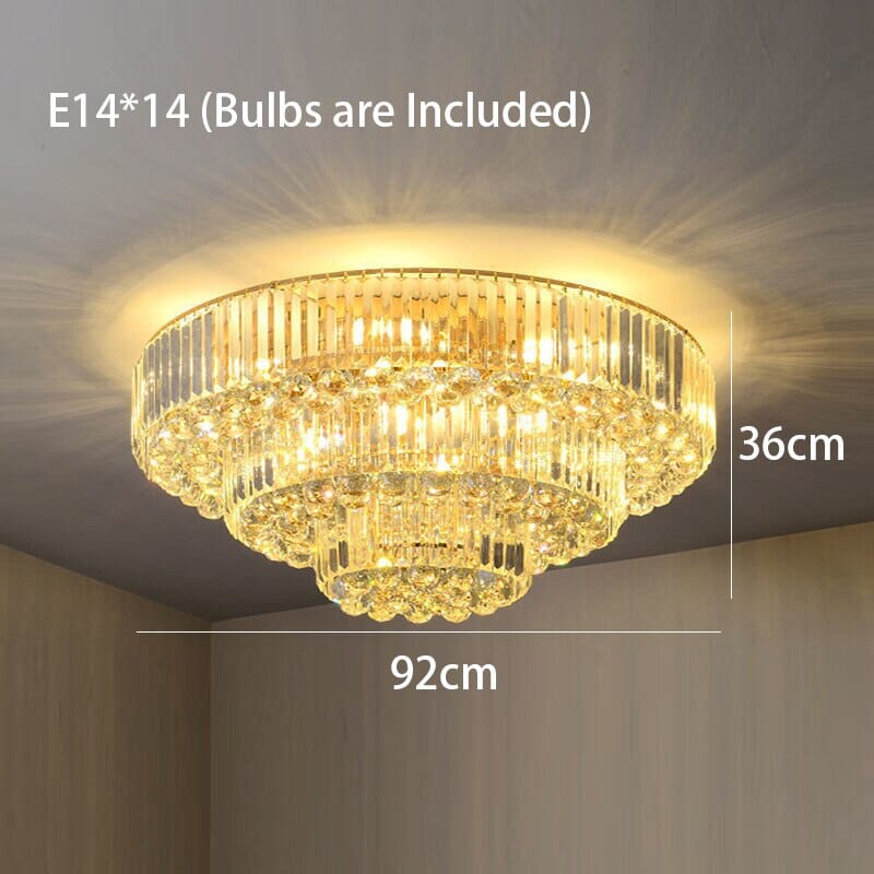 Plafonnier LED Aurora Gold style industriel vintage