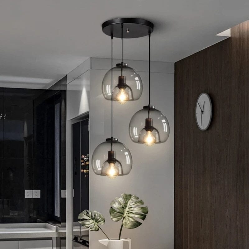 Candeeiros Suspensos Aurelia em Vidro para Cozinhas e Casas de Banho Modernas