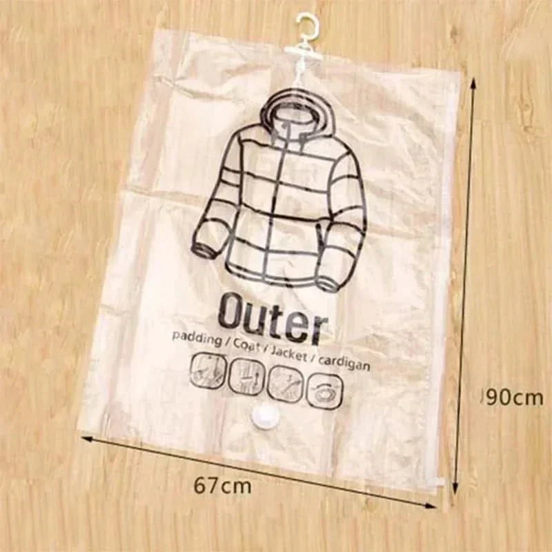 AirNest Vakuum-Aufbewahrungsbeutel für Kleidung und Textilien mit auslaufsicherem Ventil