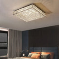 NovaLux Crystal Square Chandelier With Diamond Shine Fixture