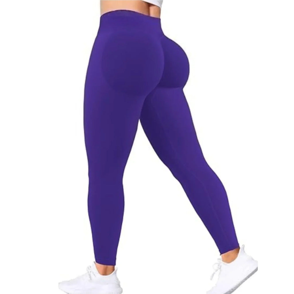 Charlotte Yoga Leggings With Elastic Waist, Nylon Spandex Ankle Length For Women