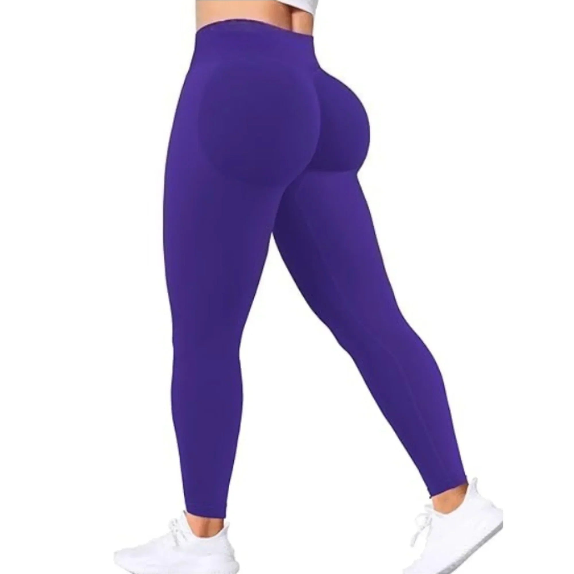 Charlotte Yoga Leggings With Elastic Waist, Nylon Spandex Ankle Length For Women