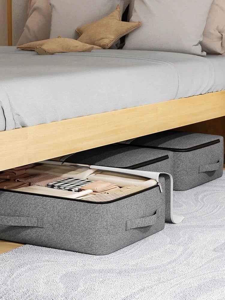 Large Capacity Zippered Storage Bag For Comforters With Viewing Window