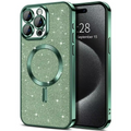 Glittery Electroplate MagSafe Case For iPhone, Protective Accessory