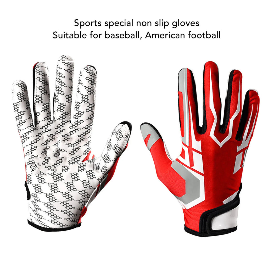 GripGuard Nonslip Baseball And Football Gloves For Youth And Adults High Grip Padding
