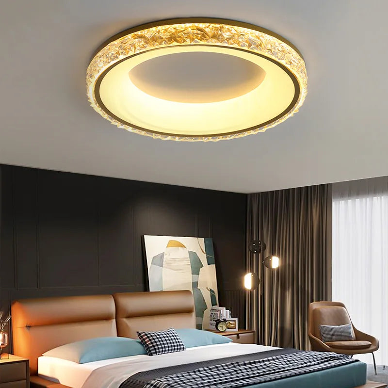 Lustr Aurelia Gold Crystal pro jídelny a další prostory