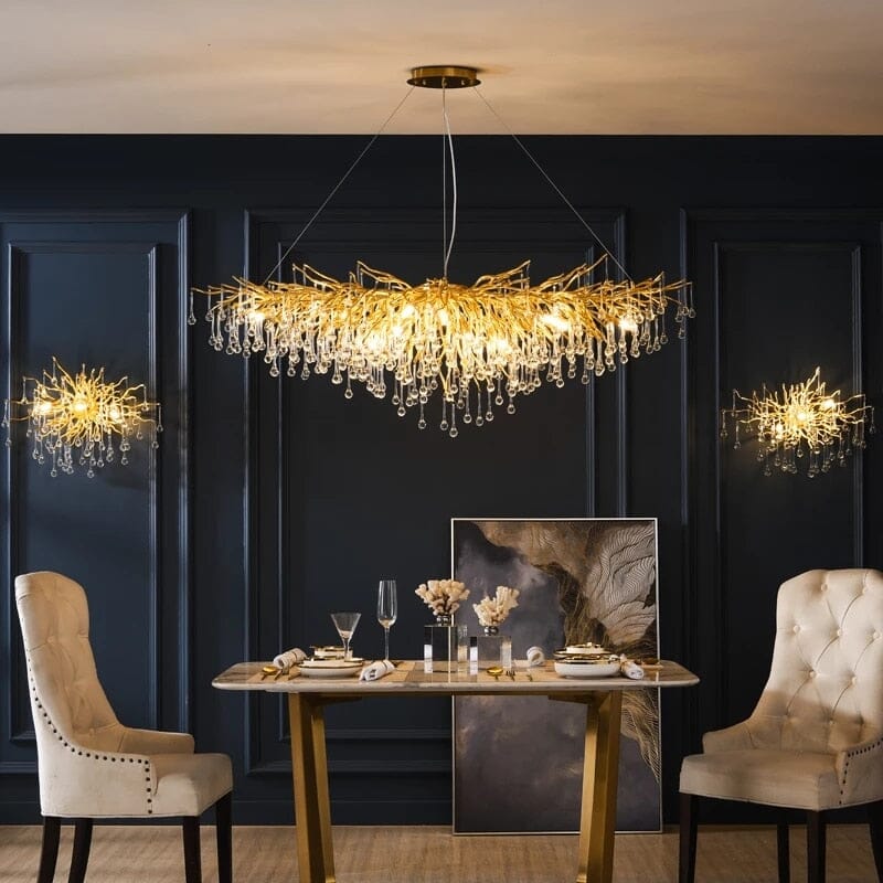 Aurora Crystal Chandelier With Customizable Lighting Elegance