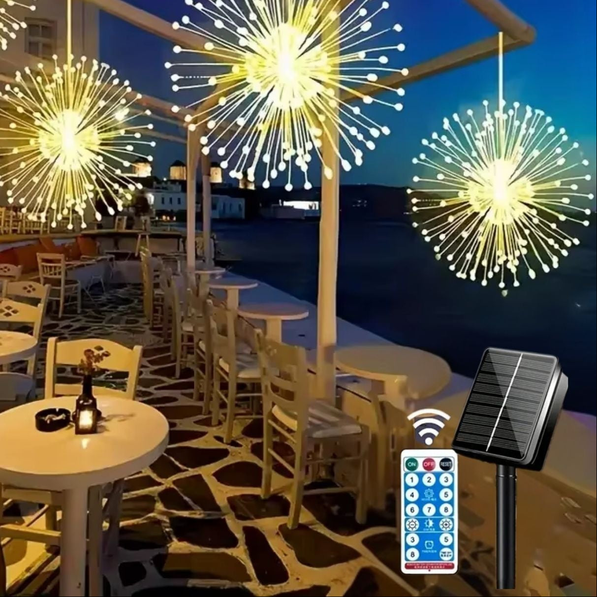 ルミスケープ 8モード ソーラーガーデンライト 防水 屋外用デコレーション