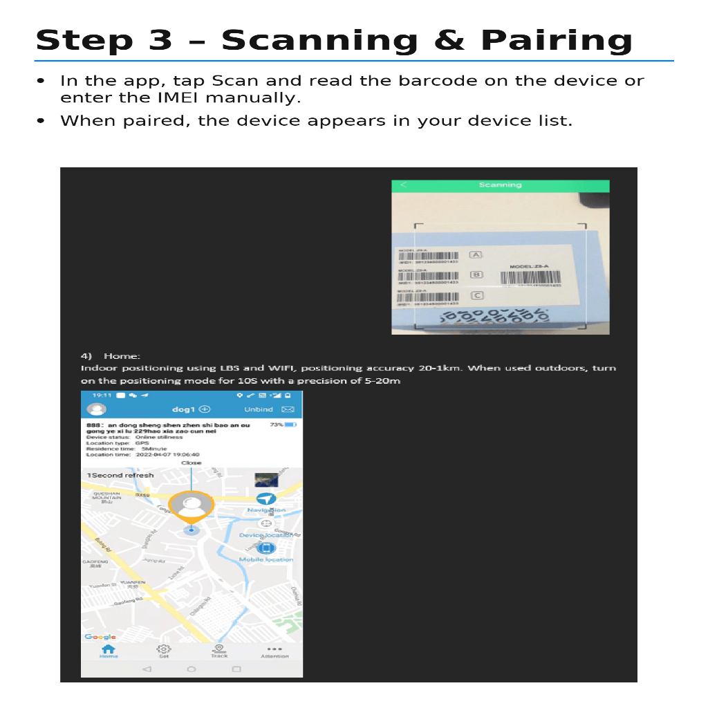 תג GPS קטן לחתול WhiskerTag מיקום קולר בזמן אמת