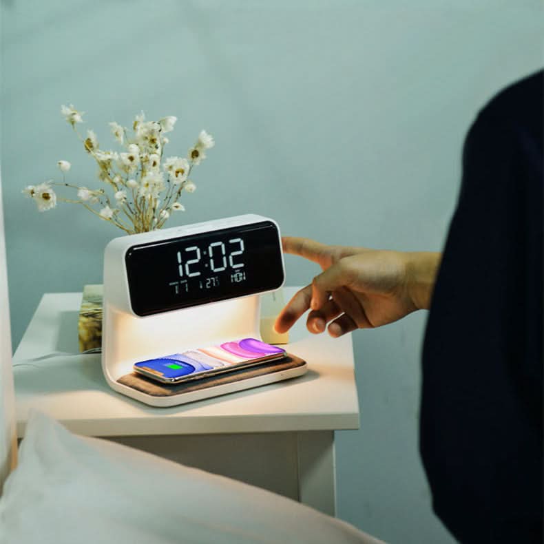 LumaNova Dimmable Display Alarm Clock For Nightstand And Desk