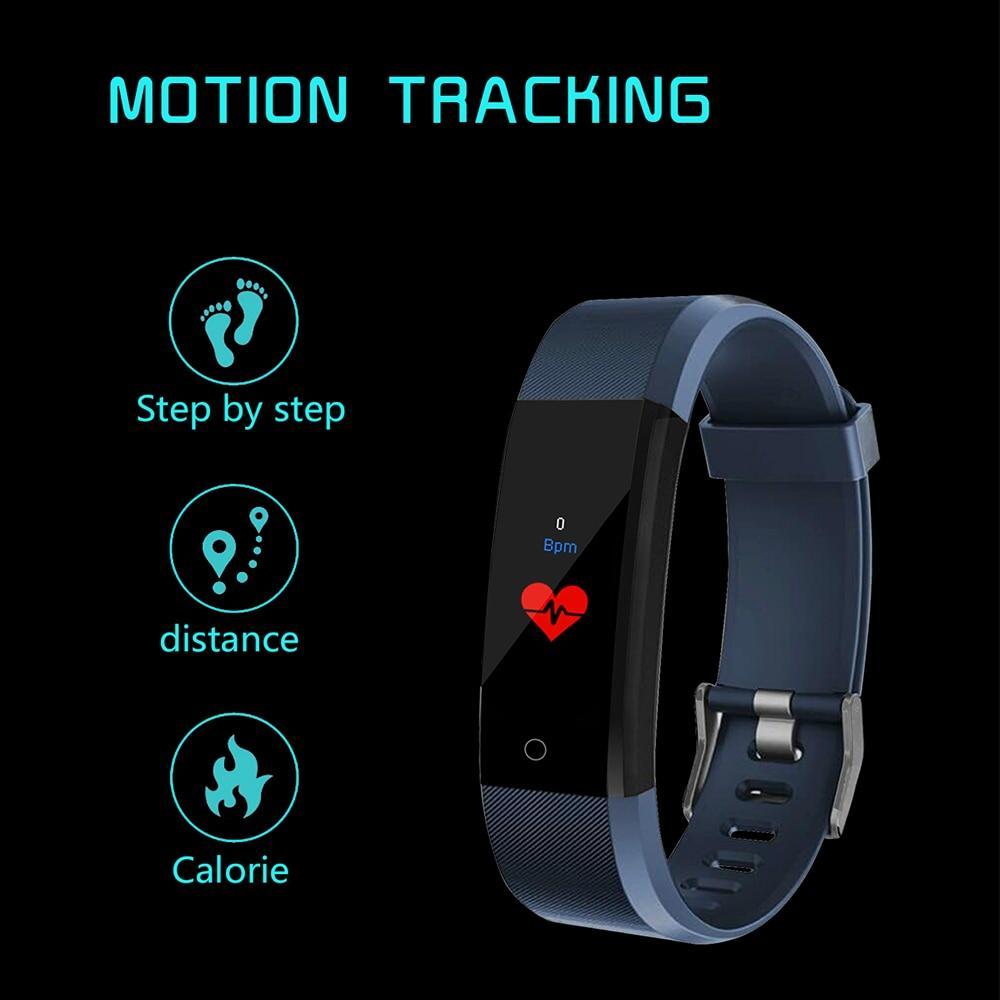 Bracelet de fitness étanche avec suivi de la fréquence cardiaque et moniteur de pression artérielle