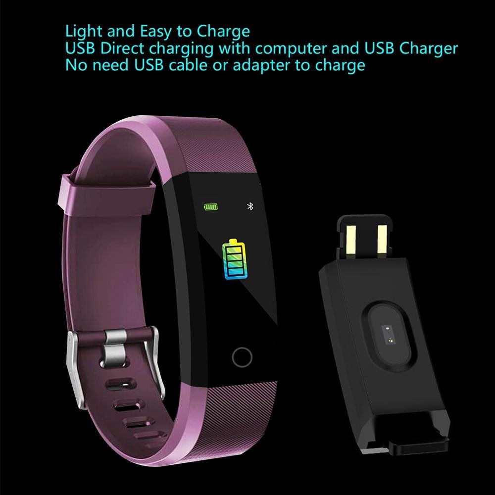 Bracelet de fitness étanche avec suivi de la fréquence cardiaque et moniteur de pression artérielle