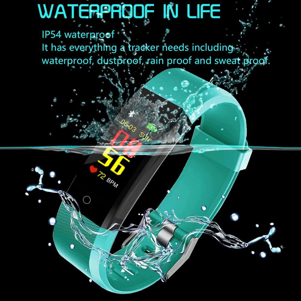 Bracelet de fitness étanche avec suivi de la fréquence cardiaque et moniteur de pression artérielle