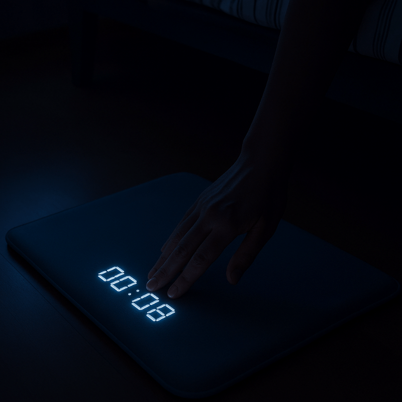 Budík RiseStep Floor Rug vyžaduje krok k ztišení pro hluboké spáče