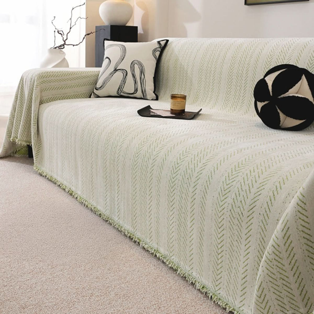 TextureLux Scratch-Resistant Chenille Sofa Cover for Homes