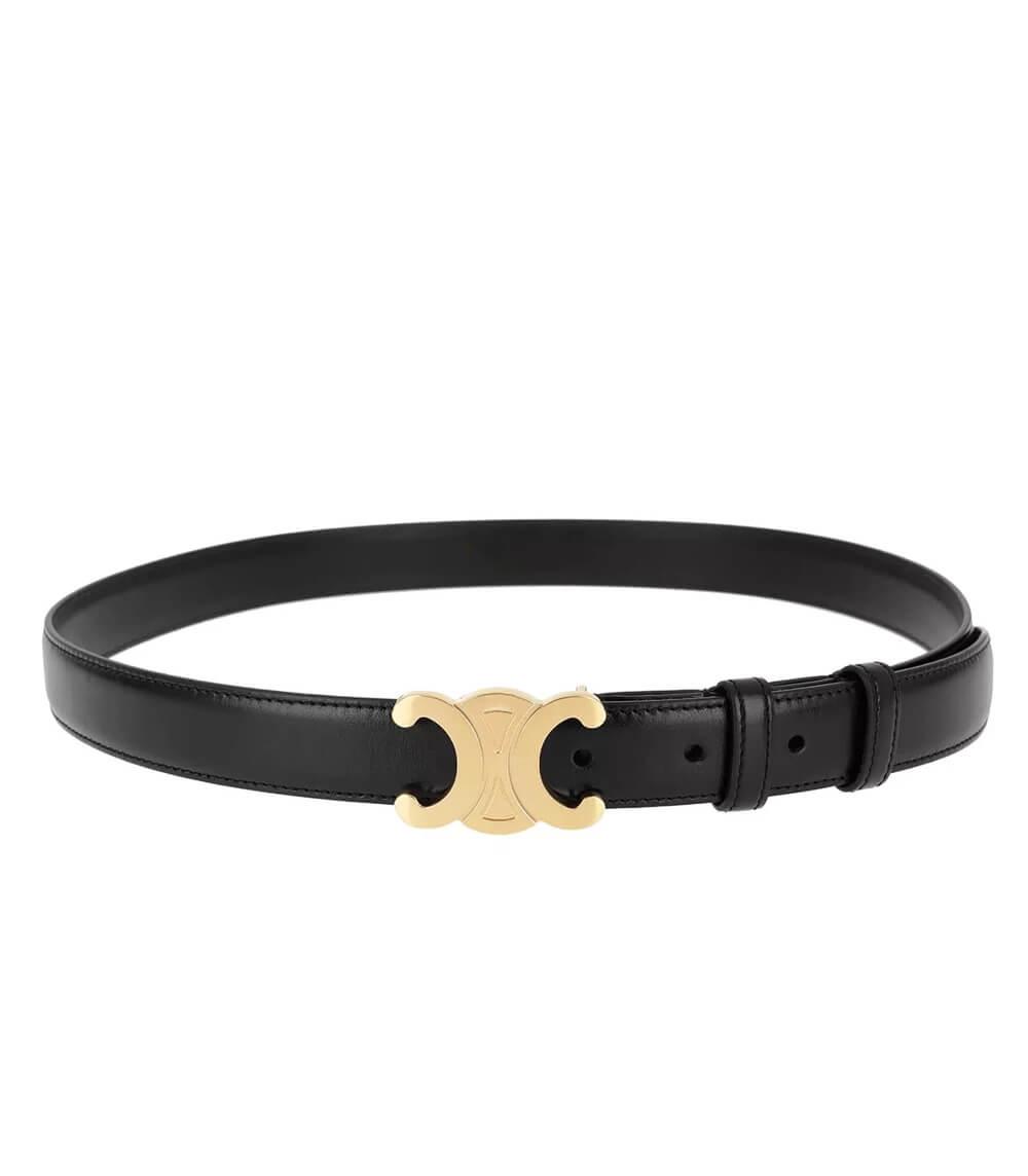 EleganceBelt Premium Leather Belt With Golden Accents And Handcrafted Finish