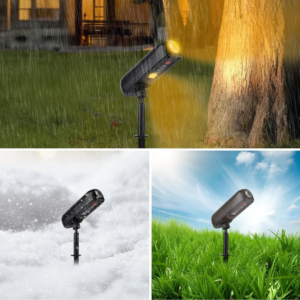 Solbright Led Solar Spotlight With Color Changing and Warm White Modes