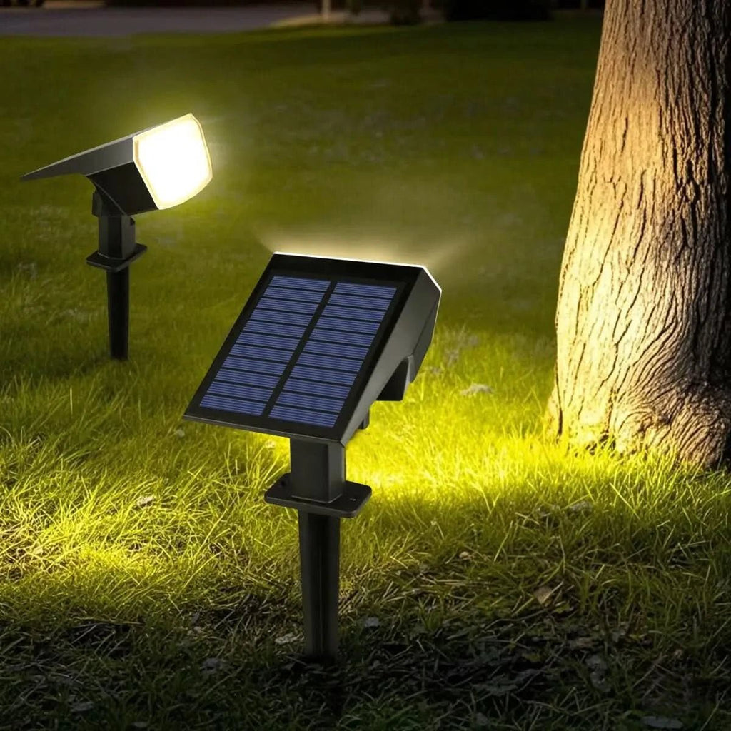 SunrayLux Ulkokäyttöön Soveltuva Aurinkokäyttöinen LED-työvalo Säädettävällä Kirkkaudella Turvallisuuteen