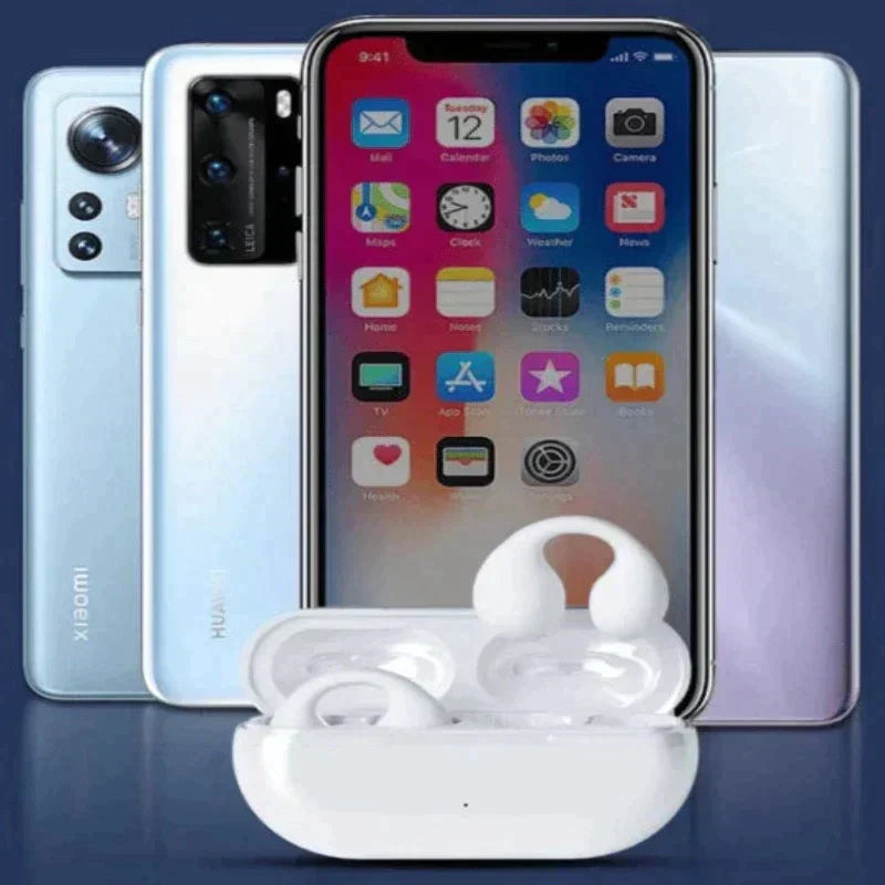 Draadloze open-ear oordopjes met botgeleidingstechnologie