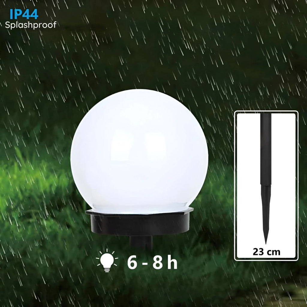 LumiGlobe 3 kusy vodotěsných solárních lamp na cesty pro venkovní chodníky a zahrady