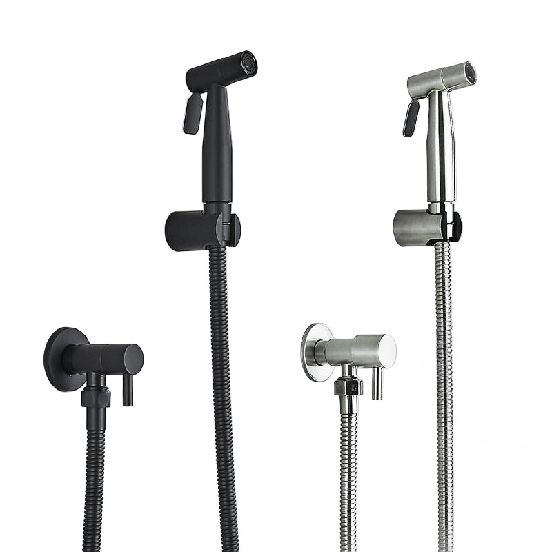 AquaGuard Bidet Sprayer In Stainless Steel For Toilet Cleaning