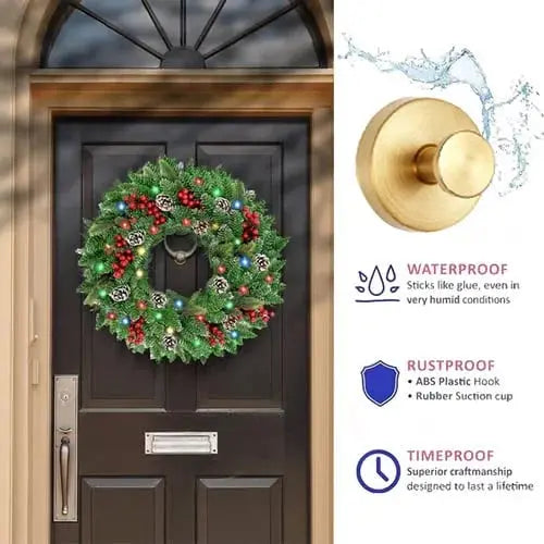 NexaGrip 5Kg Weatherproof Suction Cup Hangers for Indoor and Outdoor Use