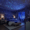 Projektor LumaStar Galaxy tworzy spokojną, gwiaździstą atmosferę w domu