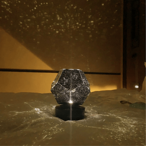 Projektor LumaStar Galaxy tworzy spokojną, gwiaździstą atmosferę w domu
