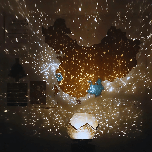 Projektor LumaStar Galaxy tworzy spokojną, gwiaździstą atmosferę w domu