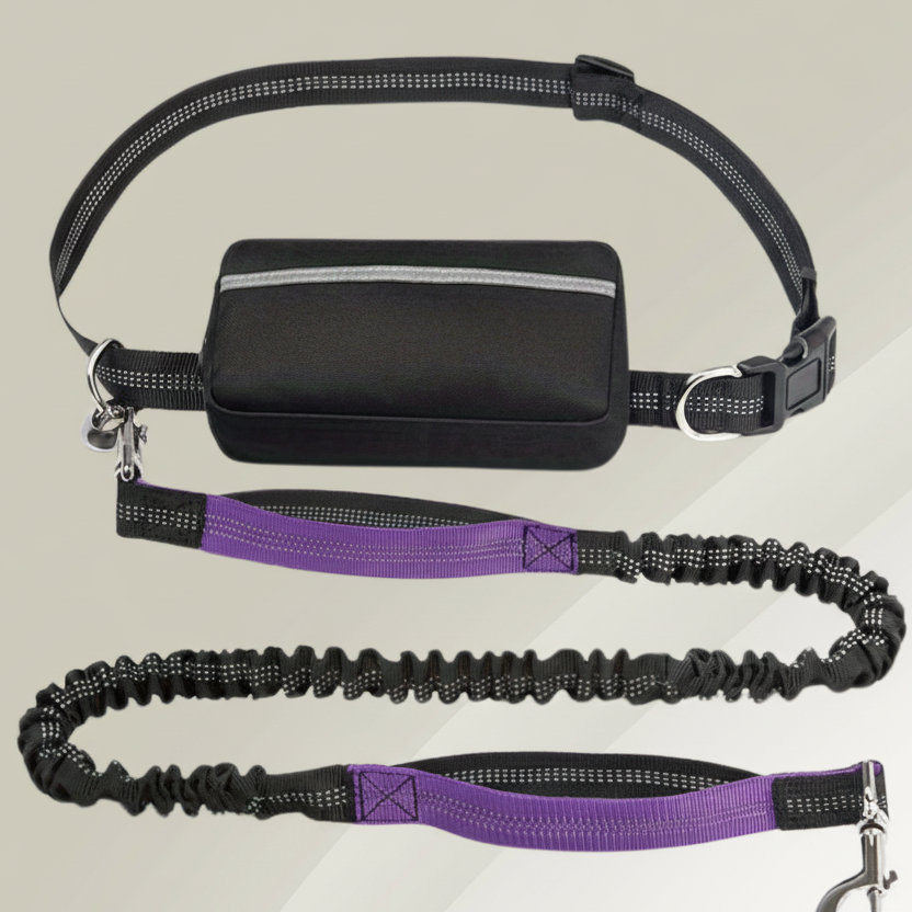 Wanderwalk ergonomiskt hundkoppel och sele för händerfria promenader