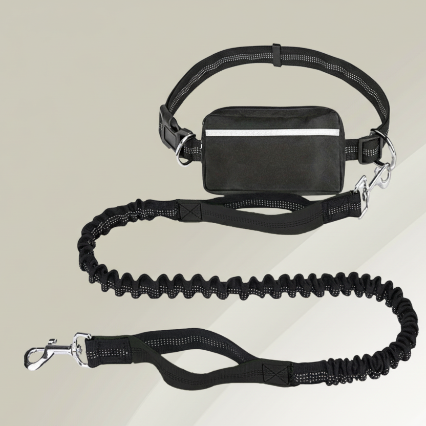 Wanderwalk ergonomiskt hundkoppel och sele för händerfria promenader