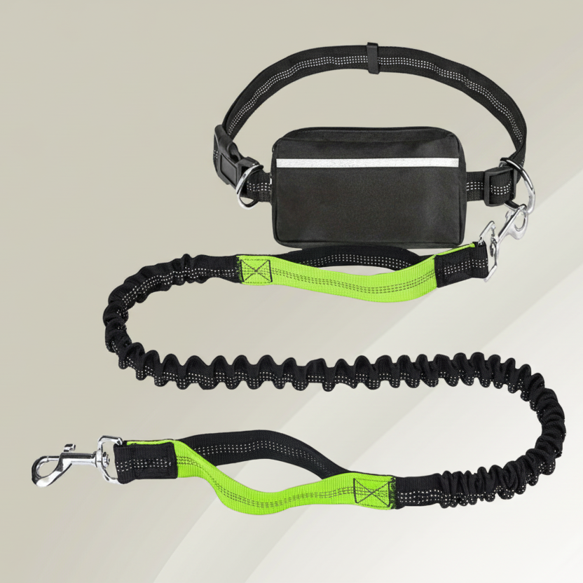 Wanderwalk ergonomiskt hundkoppel och sele för händerfria promenader
