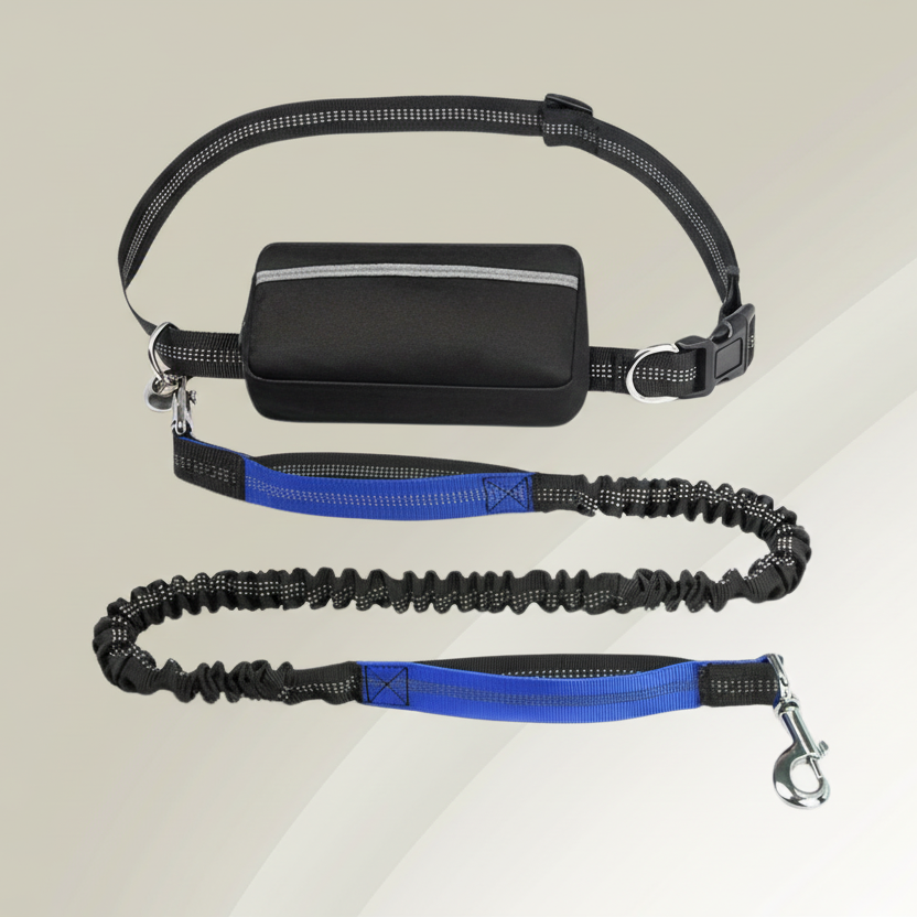 Wanderwalk ergonomiskt hundkoppel och sele för händerfria promenader