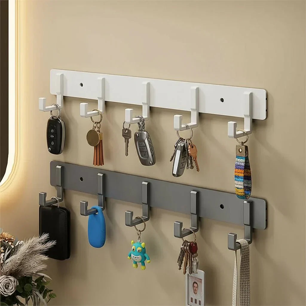 Sturdy Harborstone Wall Mount Coat Rack And Black Hooks