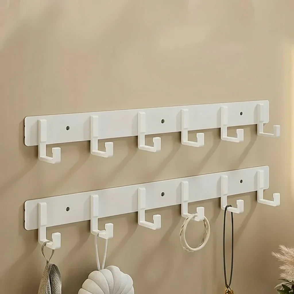 Sturdy Harborstone Wall Mount Coat Rack And Black Hooks
