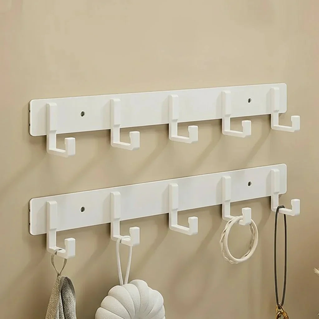 Sturdy Harborstone Wall Mount Coat Rack And Black Hooks