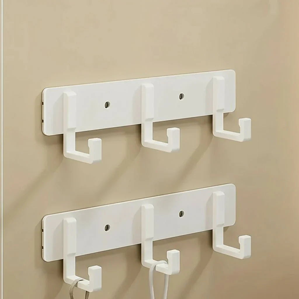 Sturdy Harborstone Wall Mount Coat Rack And Black Hooks