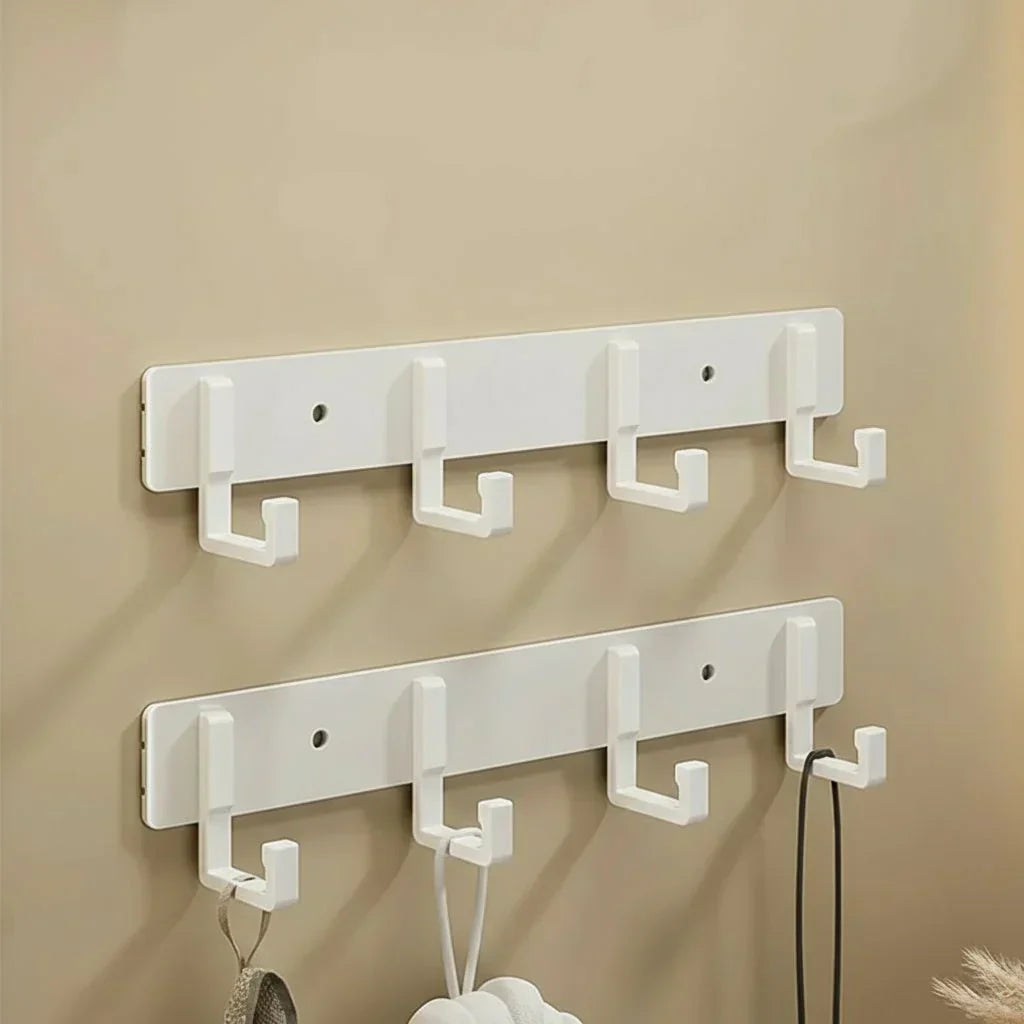 Sturdy Harborstone Wall Mount Coat Rack And Black Hooks