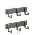 Sturdy Harborstone Wall Mount Coat Rack And Black Hooks
