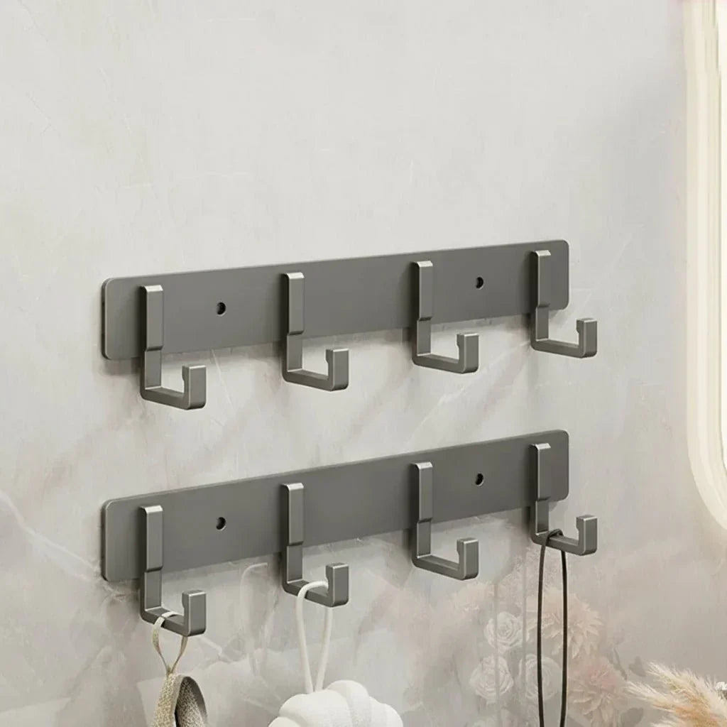 Sturdy Harborstone Wall Mount Coat Rack And Black Hooks