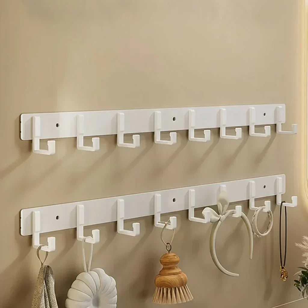 Sturdy Harborstone Wall Mount Coat Rack And Black Hooks