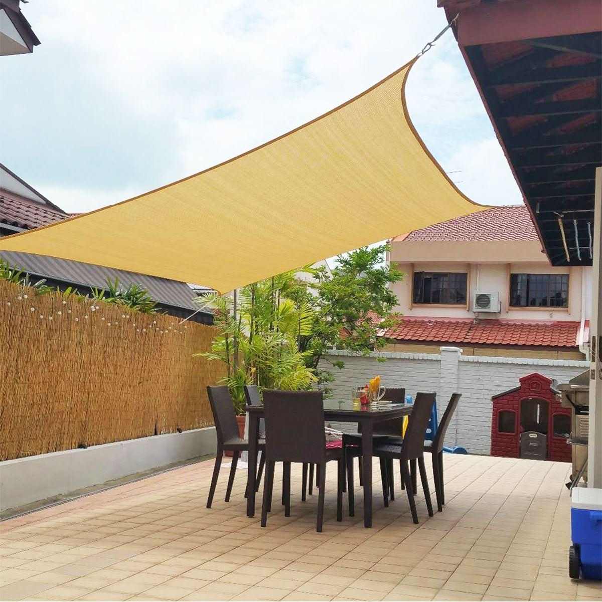 Solarshield Retractable Canopy With Uv Protection For Outdoor Spaces