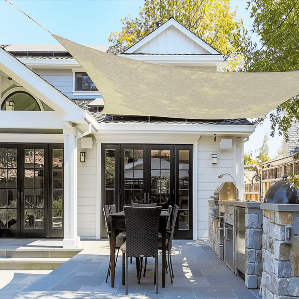 Solarshield Retractable Canopy With Uv Protection For Outdoor Spaces