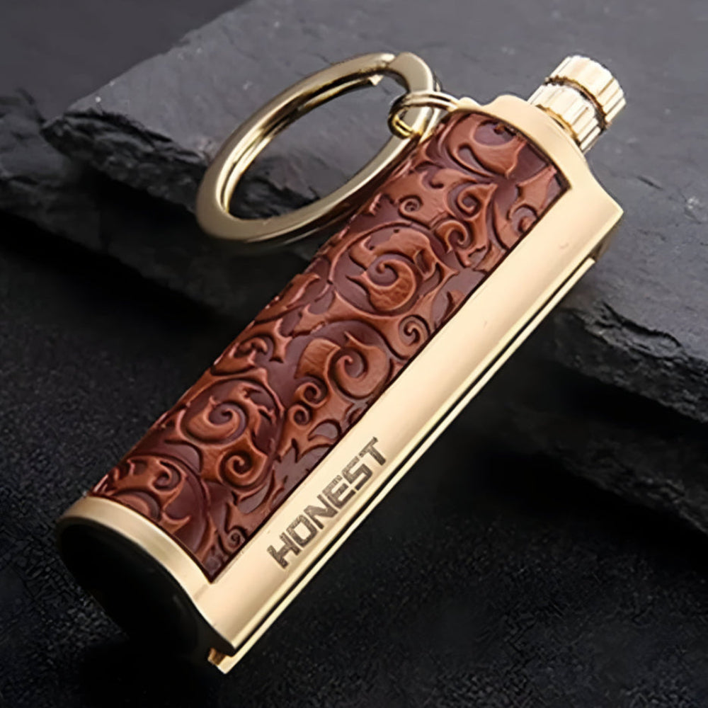 Feuerstein-Feuerstarter-Schlüsselanhänger, wasserdicht, für Survival- und EDC-Ausrüstung