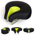 Seamless Bicycle Seat Mountain Bike Thick Soft Padding (Green)