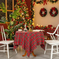 Hearthlume Festive Tablecloth Durable Polyester Easy Care For Christmas Dinner