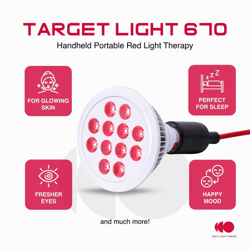 670 nm Target Light Pro-rödljusenhet för hemmabruk, kompakt | Atiets