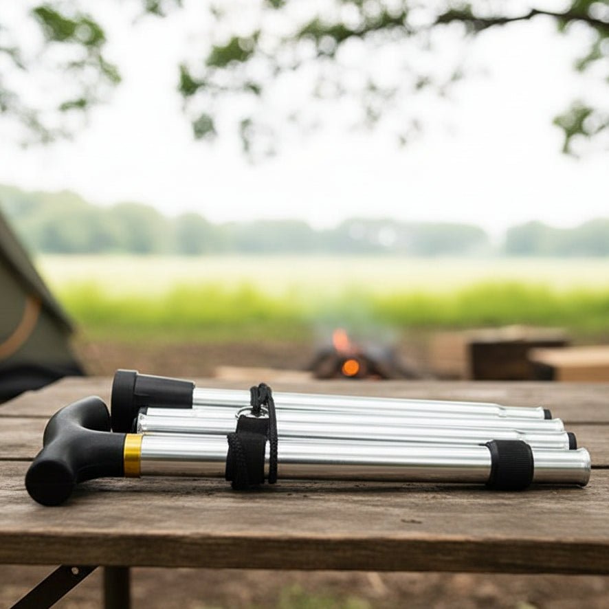 AeroGrip teleskopisk sammenleggbar gåstav for lett stabilitet og reise